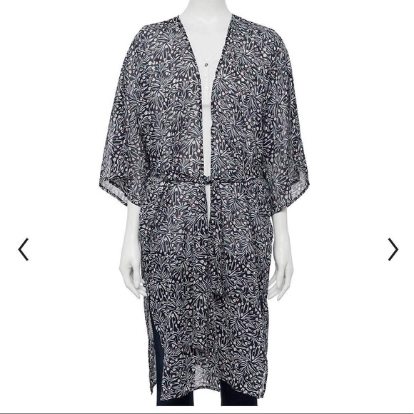 Sonoma Goods For Life Women’s Dainty Floral Belted Kimono Size OS - Picture 12 of 12